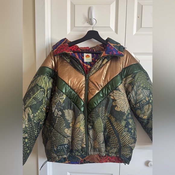 FARM Rio Multicolor Puffer Jacket - Picture 2 of 9